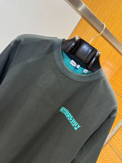 Burberry Warped Logo Cotton T-Shirt