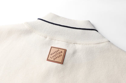 Louis Vuitton Hybrid Knit Tracksuit Top "Milk White"