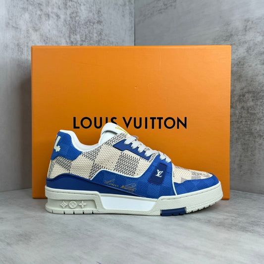 Louis Vuitton Trainers "White-Blue"
