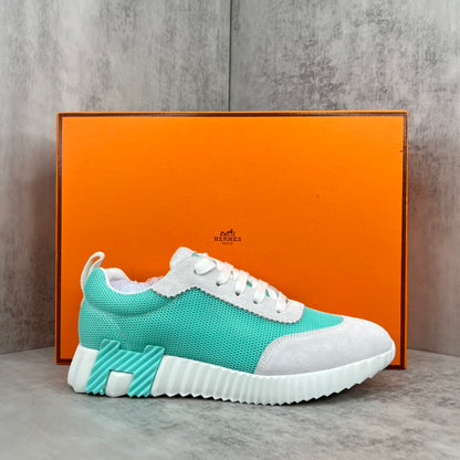 Hermes Bouncing Sneakers "Turquoise-Grey"