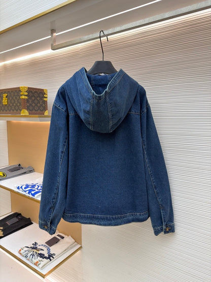 Miu Miu Denim Hoodie Jacket