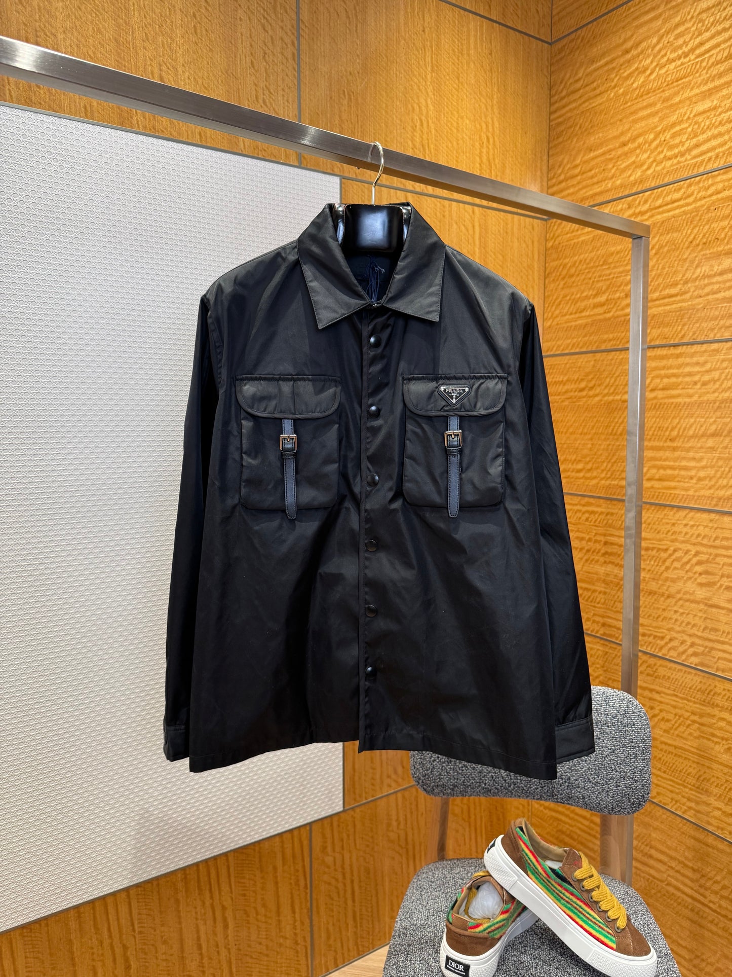 Prada Re-Nylon Shirt "Black"