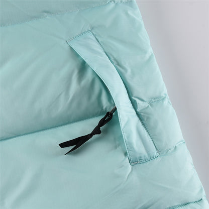 The North Face 700 Down Vest "Baby Blue-Black"