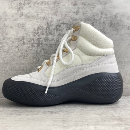 Chanel Snow Boots "White-Black Suede"