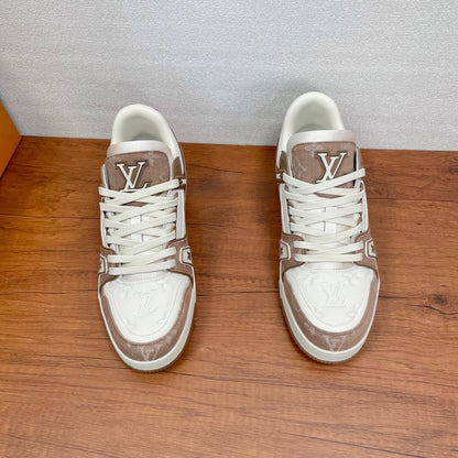Louis Vuitton LV Trainers "Brown Denim-White"