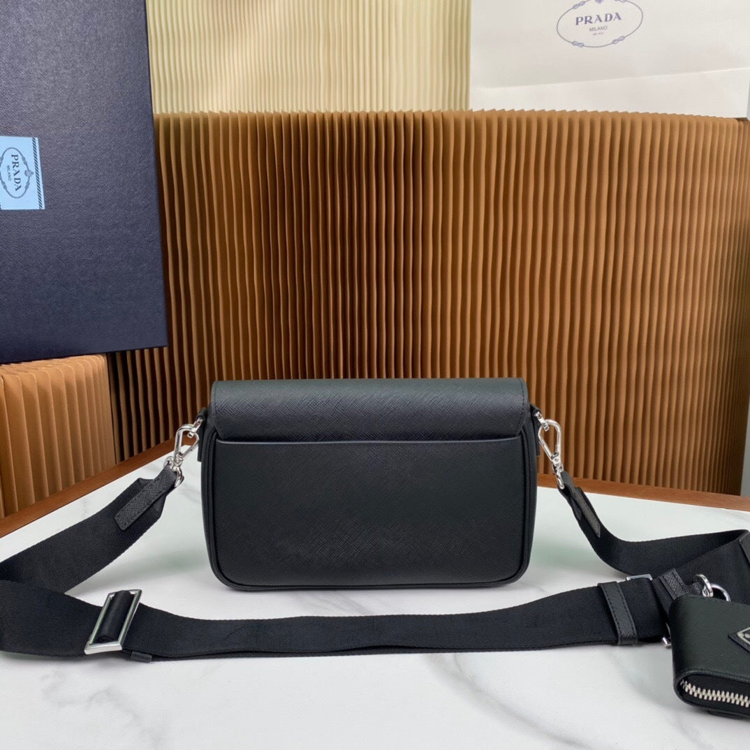 Prada Saffiano Leather Shoulder Bag