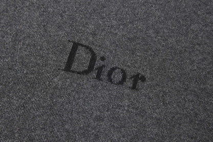 Dior T-shirt with Dior Signature "Gray Cotton Knit"