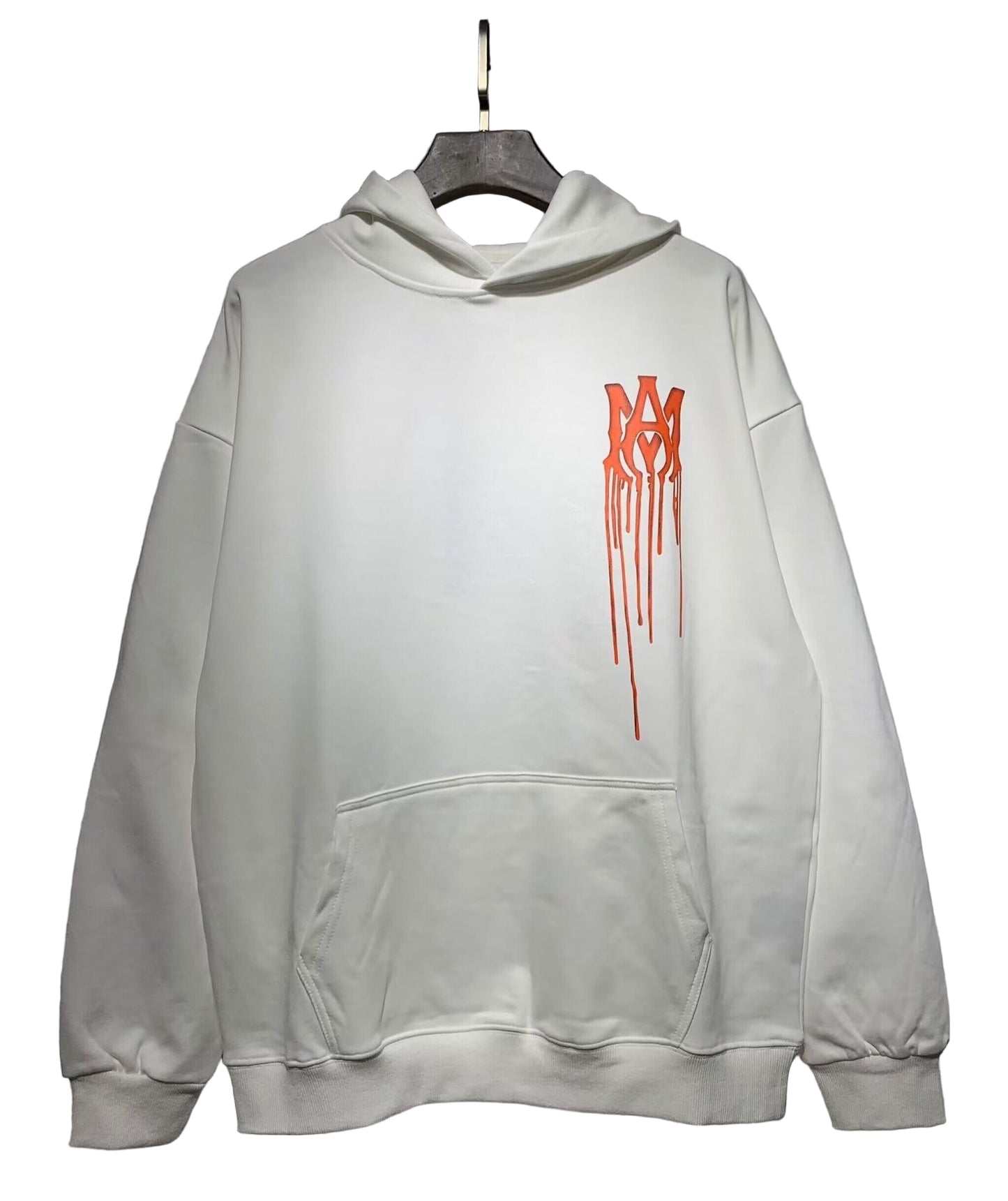 Amiri Spray Paint Hoodie "White-Orange"