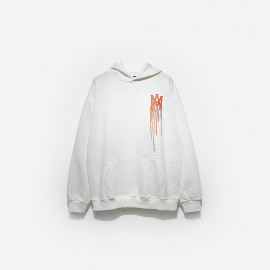 Amiri Spray Paint Hoodie "White-Orange"