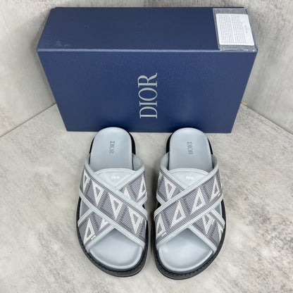 Dior CD Diamonds Slides "Grey"