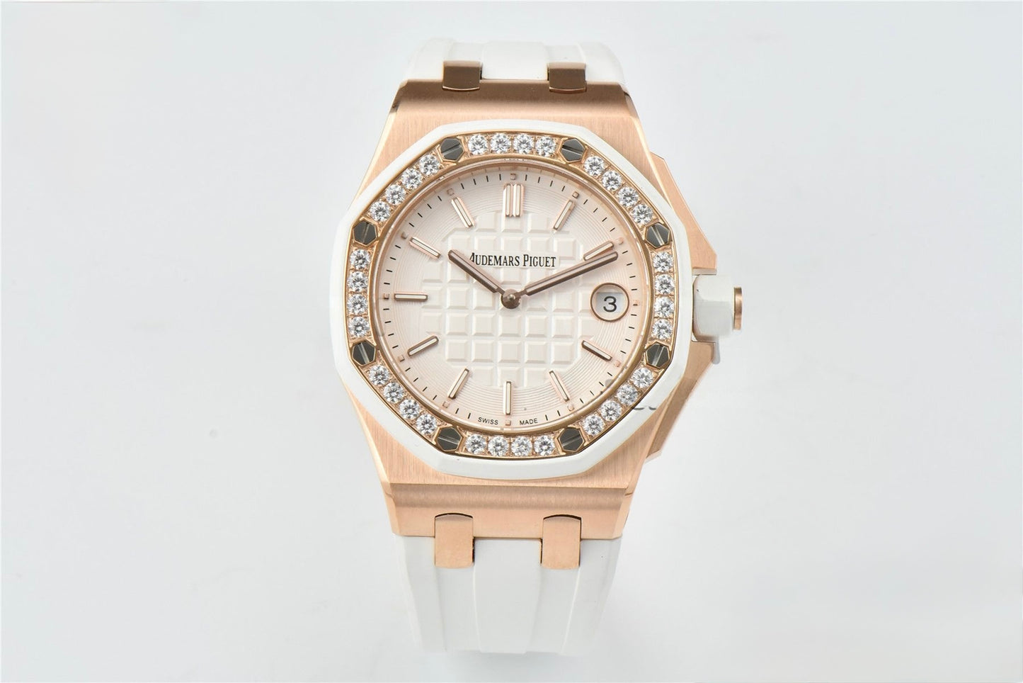 Audemars Piguet Royal Oak Offshore 37mm Rose Gold White Dial