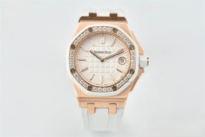 Audemars Piguet Royal Oak Offshore 37mm Rose Gold White Dial