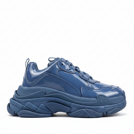 Balnciaga Triple S "Blue Patent"