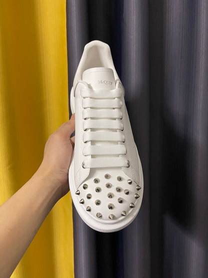 Alexander McQueen Oversized "White-Silver Studded"