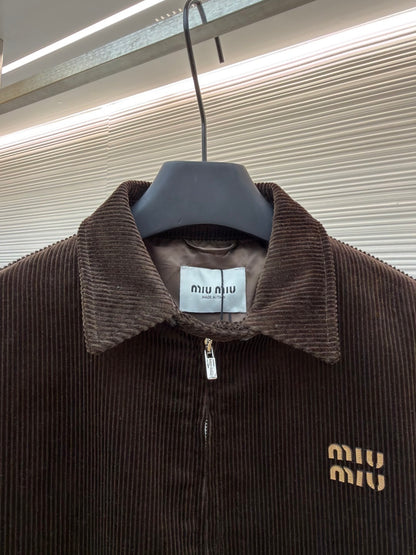 Miu Miu Corduroy Jacket "Brown"