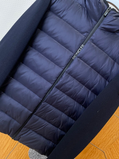 Moncler Padded Wool Down Jacket "Blue"