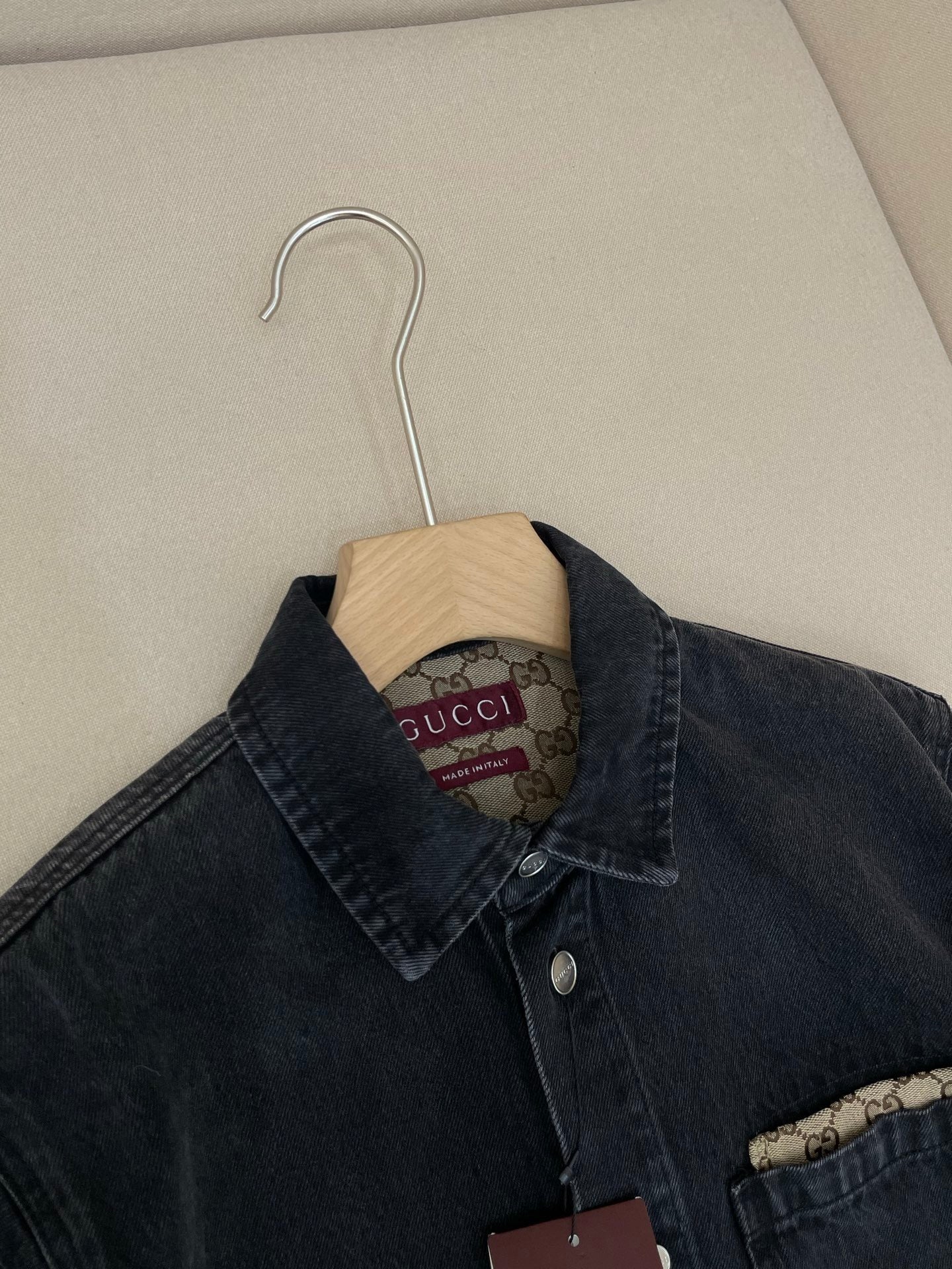 Gucci Washed Cotton Denim Shirt