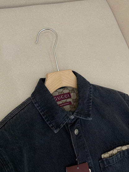 Gucci Washed Cotton Denim Shirt
