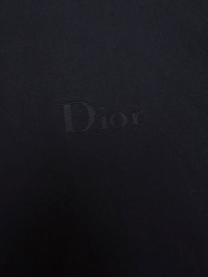Dior T-Shirt with Dior Embroidery "Black Cotton Jersey"