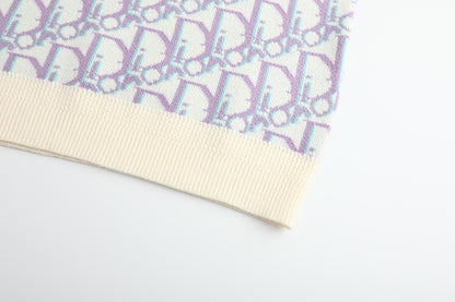 Diot Sweater "White-Purple-Blue"