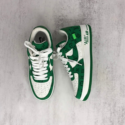 Louis Vuitton x Nike Air Force 1 "Green-White"