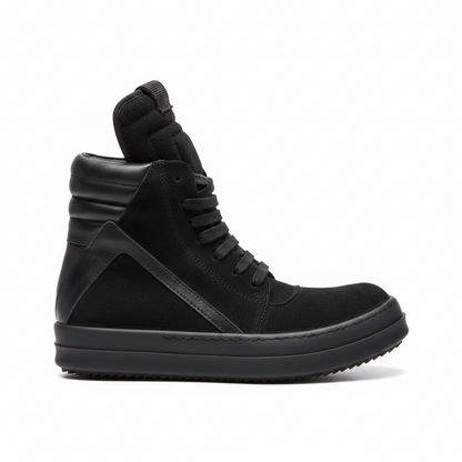 Rick Owens Geobasket "Black Suede"