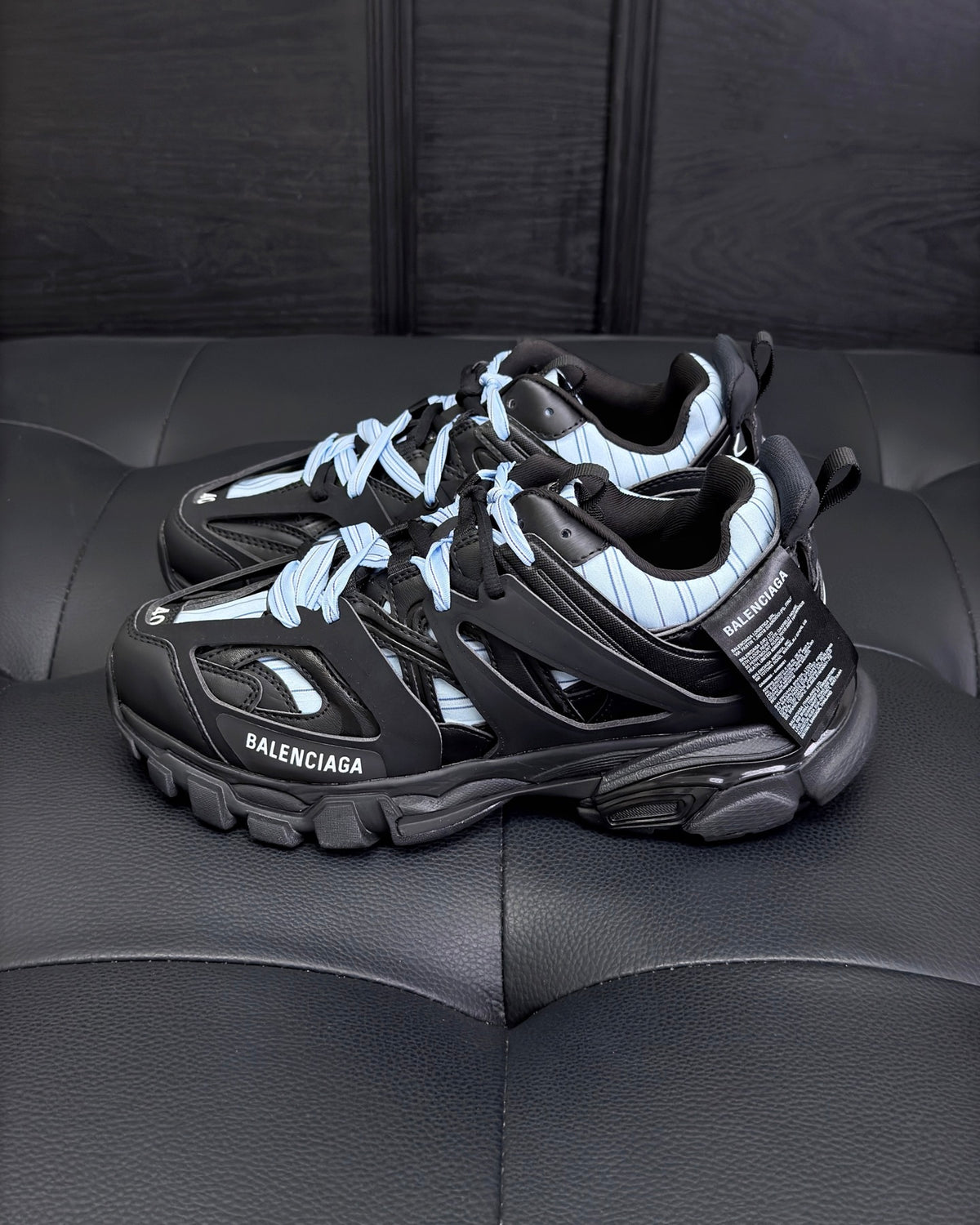 Balenciaga Track Shirt Sneaker "Black-Blue"