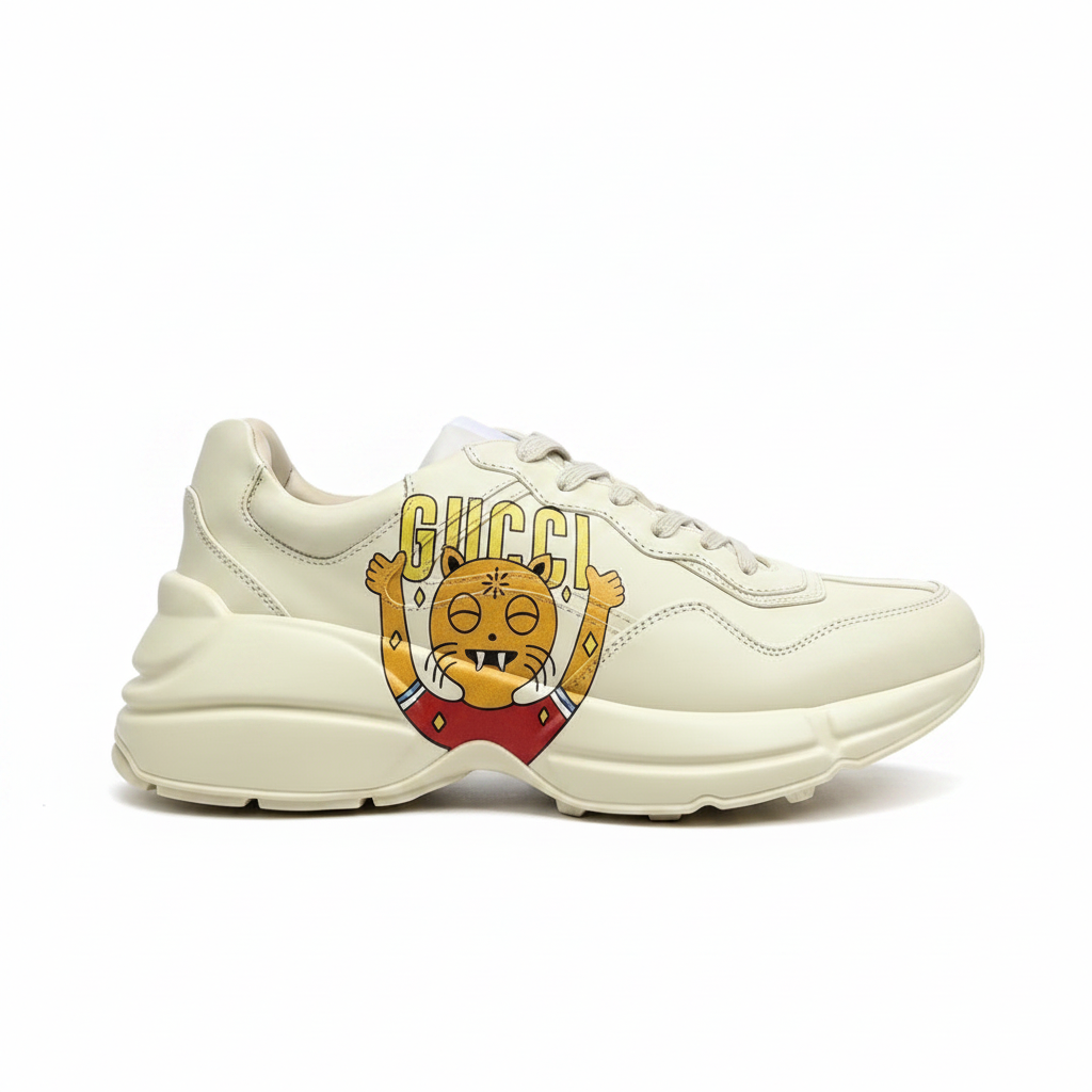 Gucci Rhyton "Beige Cat Print"