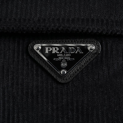 Prada Shearling-Collar Jacket "Black"