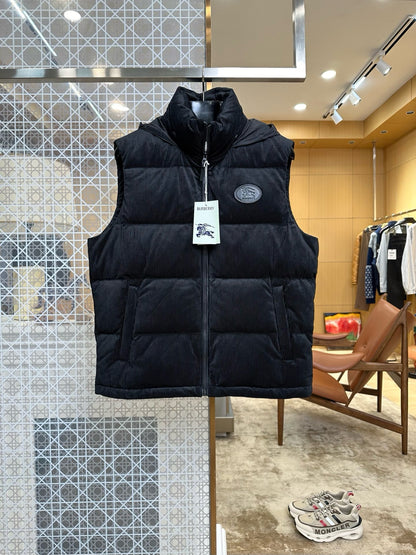 Burberry Corduroy Puffer Gilet "Black"