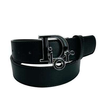 Dior Leather Belt "Black-Silver"