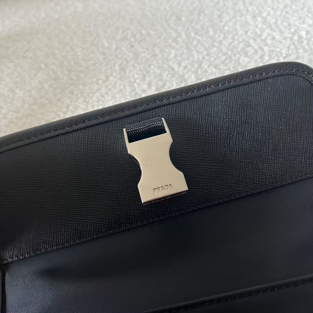 Prada Re-Nylon and Saffiano Leather Shoulder Bag