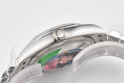 Rolex Date Just 41mm Jubilee Bracelet Black Stick Dial