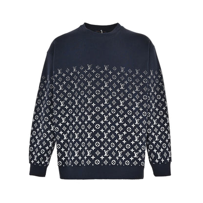 Louis Vuitton Gradient Monogram Sweatshirt "Navy Blue"