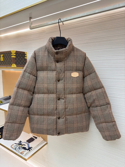 Louis Vuitton Tweed Down Blouson "Dark Caramel"