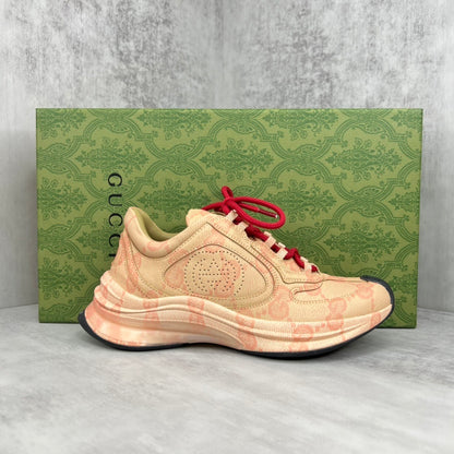 Gucci Run "Beige-Red Monogram"