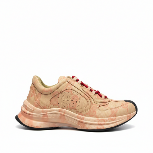 Gucci Run "Beige-Red Monogram"