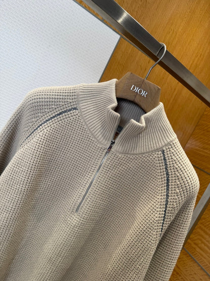 Dior Zip Sweater "Beige"