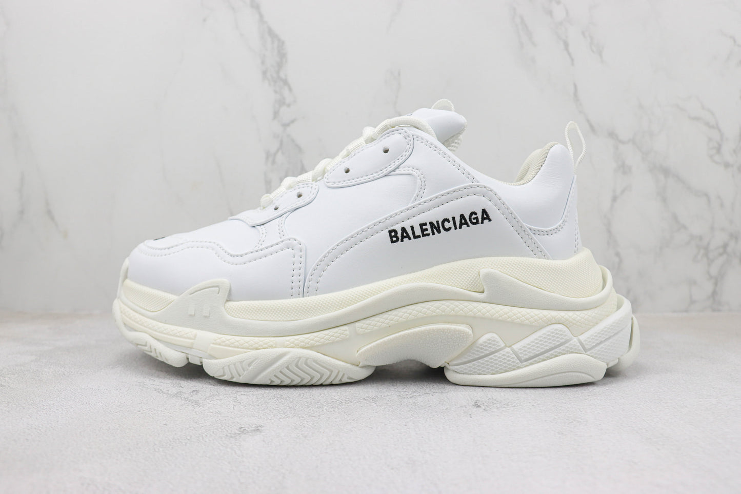 Balenciaga Triple S "White-Black Logo"