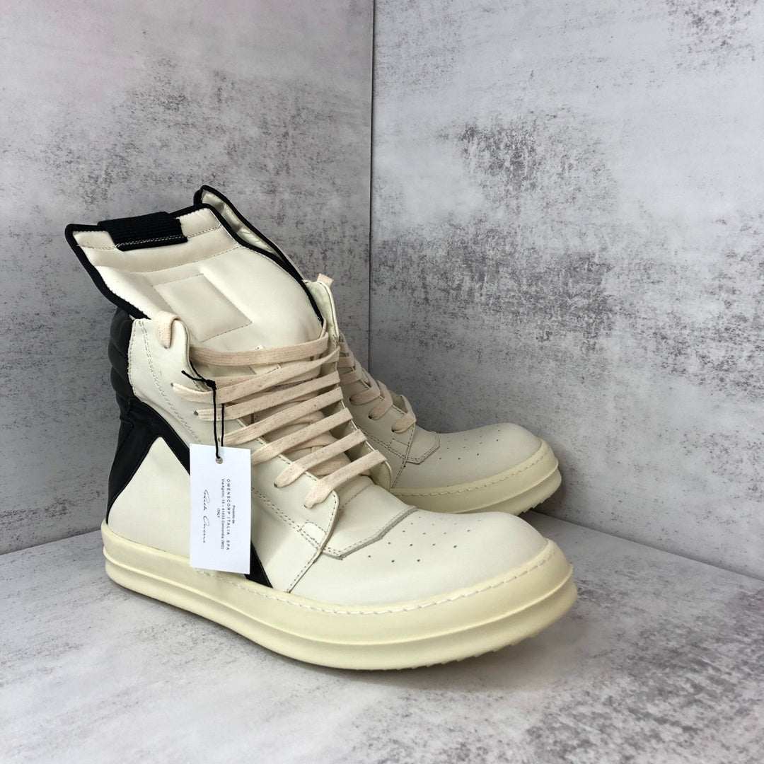 Rick Owens Geobasket "White-Black"