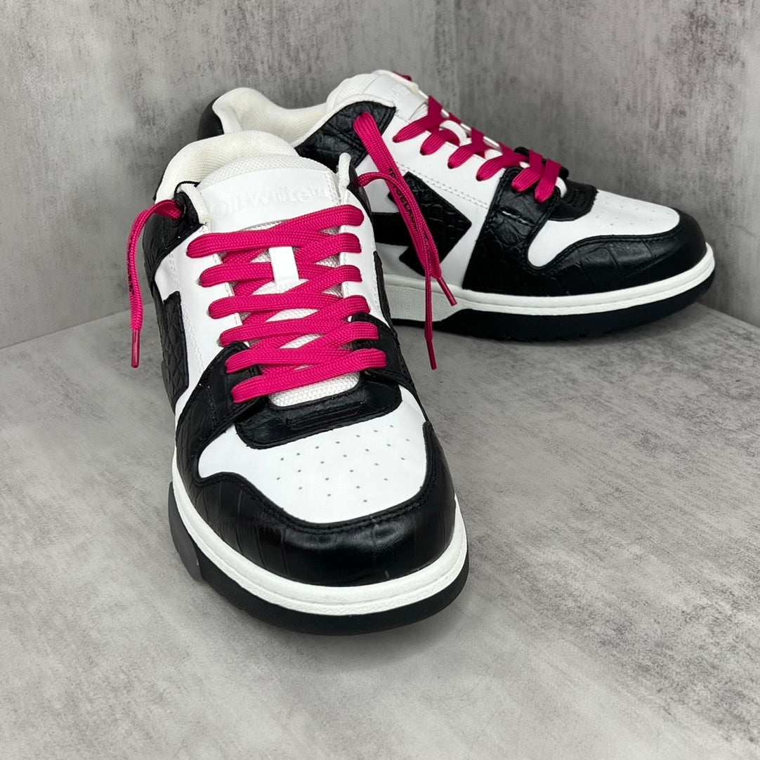 Off-White Out Of Office "Black-White Crocodile Pattern"