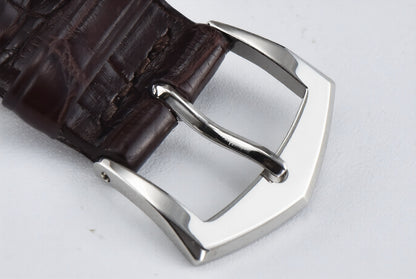 Patek Philippe Calatrava Brown Leather White Dial