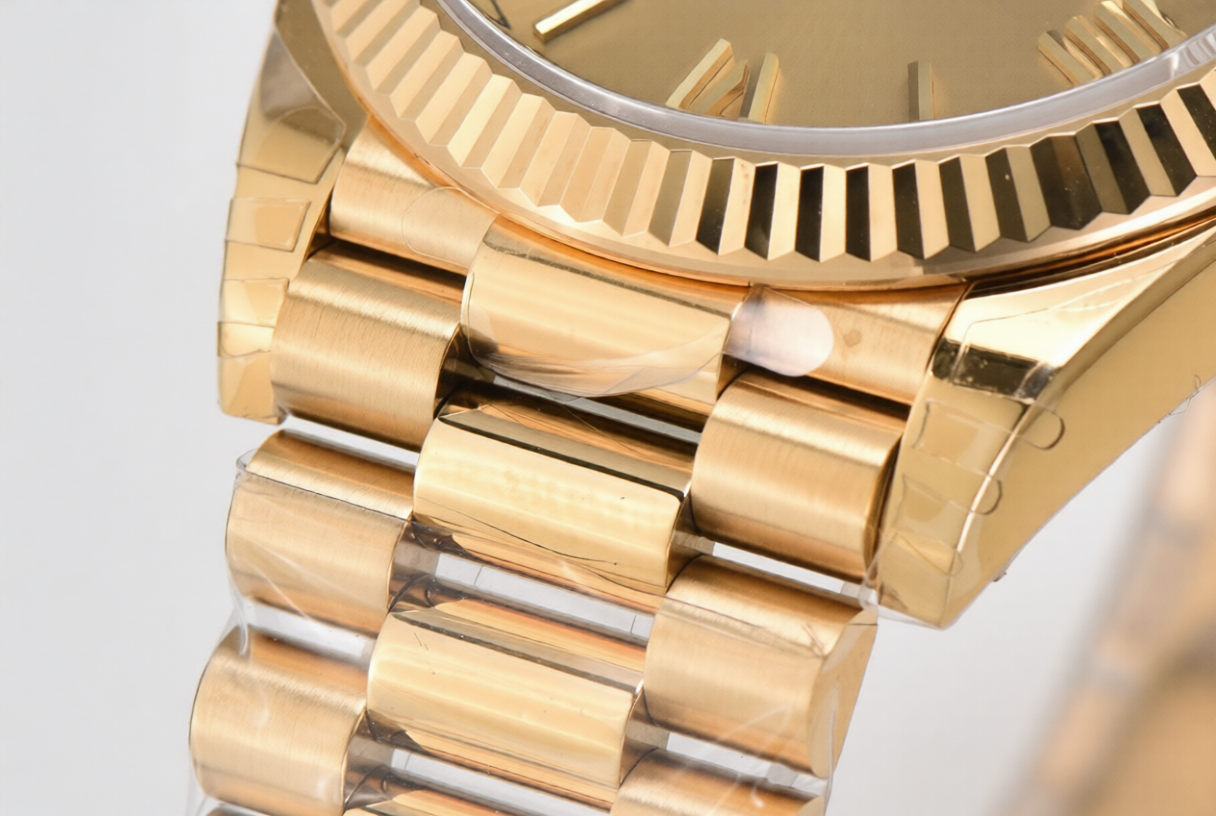 Rolex Day Date 40mm Yellow Gold President Bracelet Gold Roman Dial