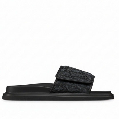 Dior Aqua Sandal "Black Dior Oblique Jacquard"