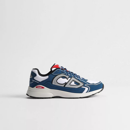 Dior B30 Countdown Sneaker "White Technical Mesh with Deep Blue and Red Technical Fabric"