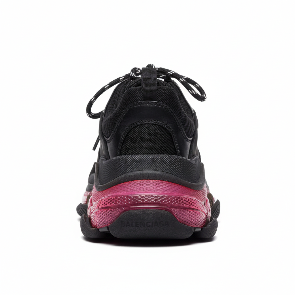 Balenciaga Triple S "Transparent Sole Neon Pink"