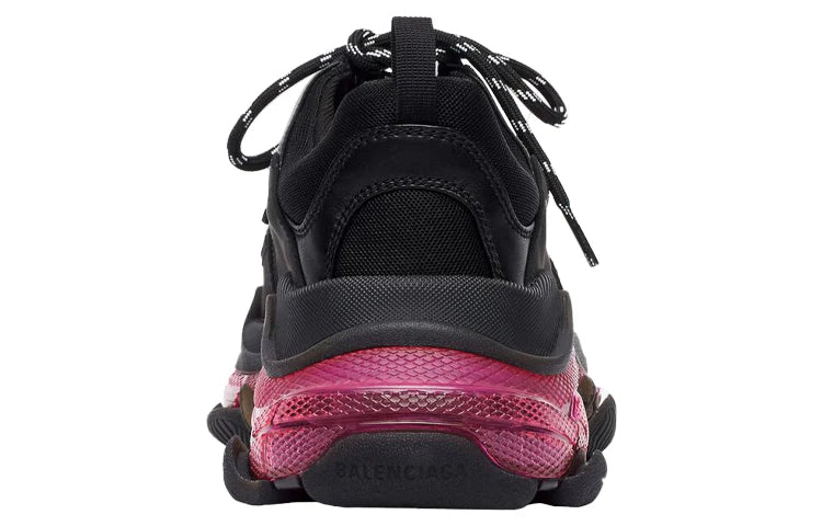 Balenciaga Triple S "Transparent Sole Neon Pink"