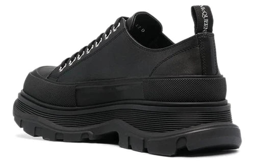 Alexander McQueen Tread Slick Leather Low "Black"