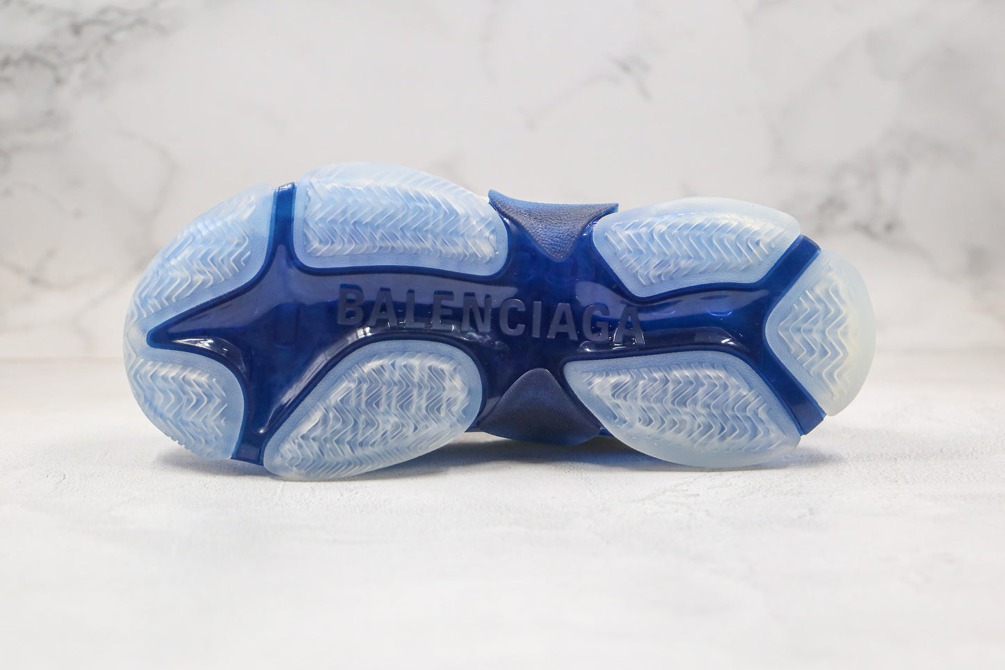 Balenciaga Triple S "White-Blue Clear Sole"