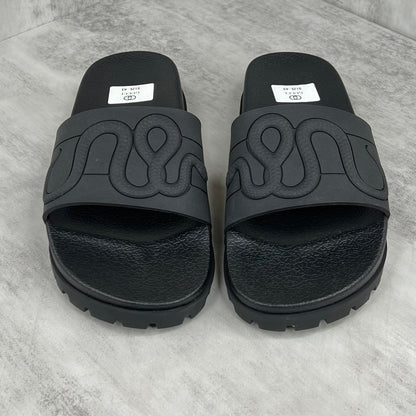 Gucci Snake Slides "Black"